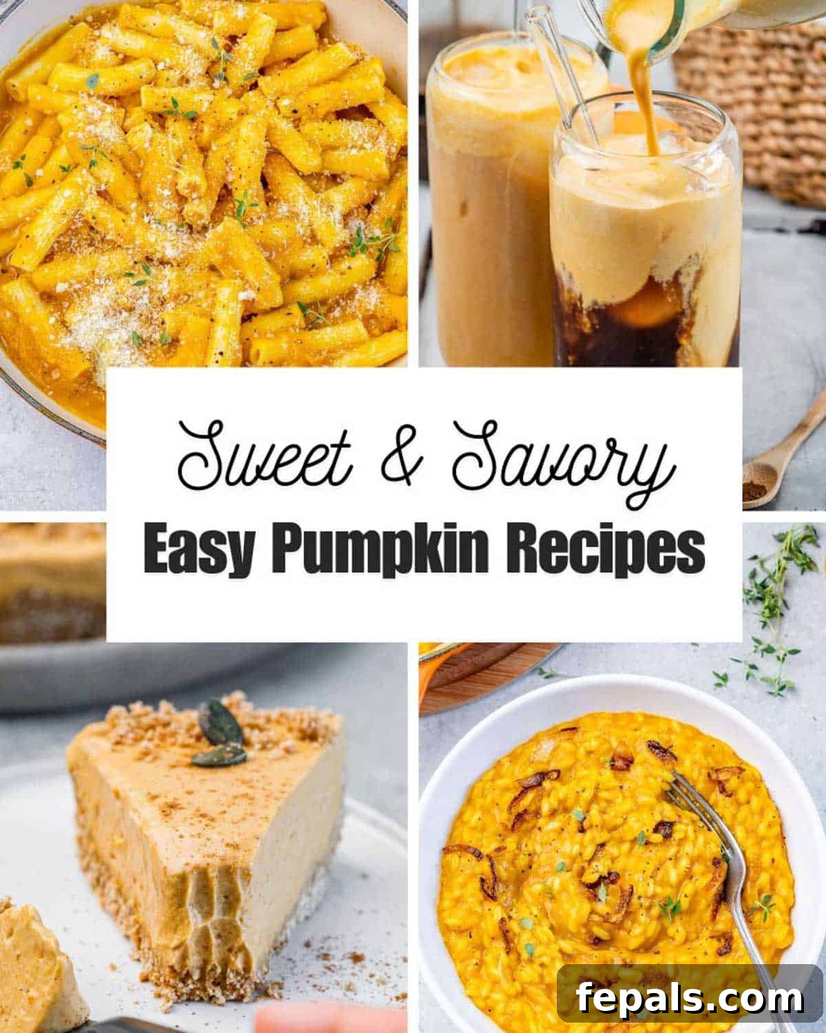 16 Pumpkin Delights Sweet and Savory 2 A beautiful round-up of various pumpkin dishes including sweet and savory options, showcasing the versatility of pumpkin in fall cooking.