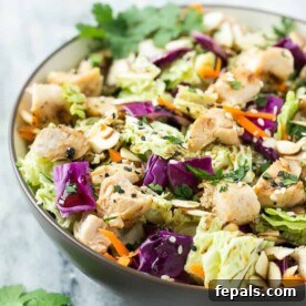 side view of the salad in a bowl