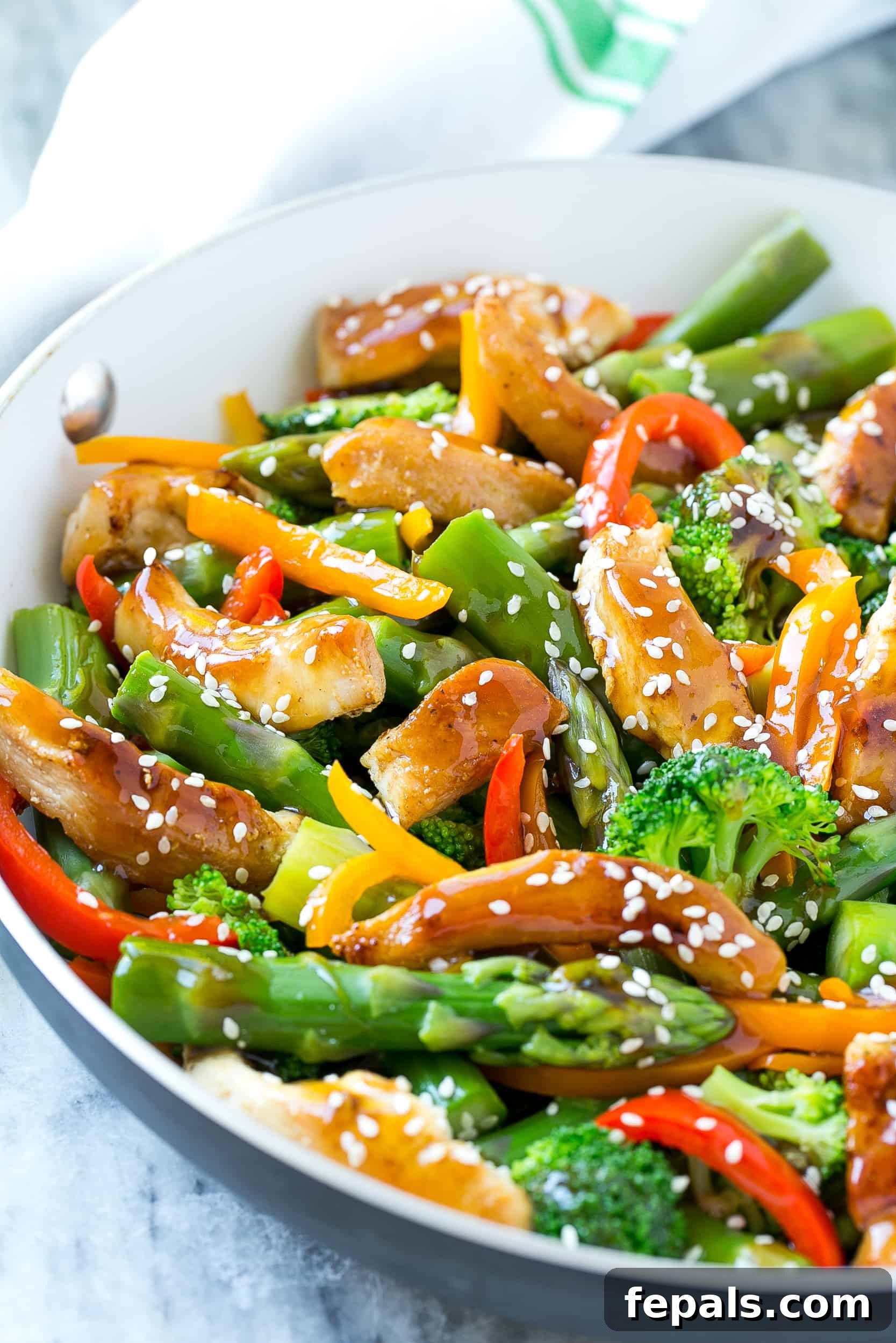 teriyaki recipe in pan with sesame seeds