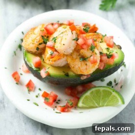 Shrimp Stuffed Avocados, a healthy and quick meal