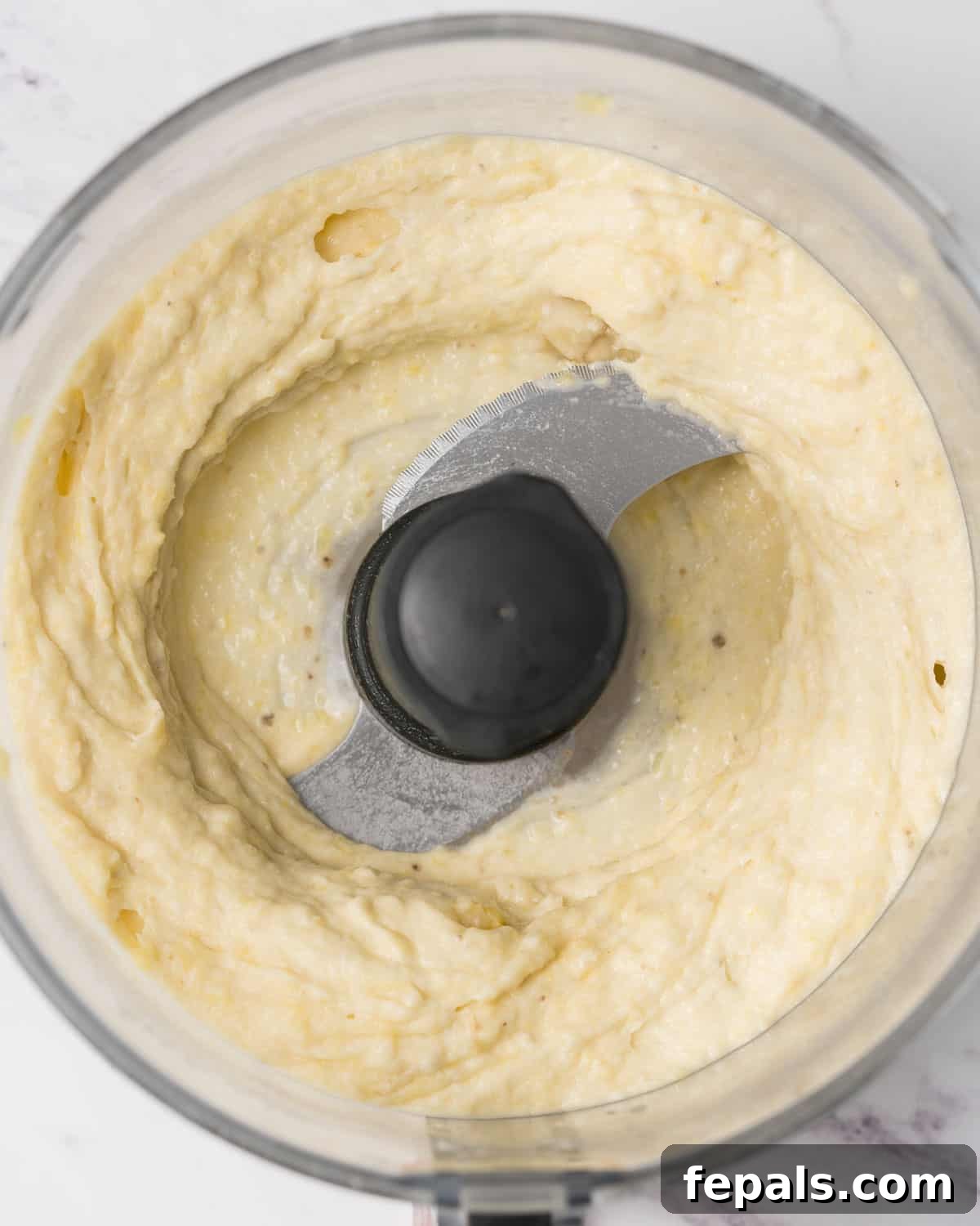 blended banana icecream on a food processor.