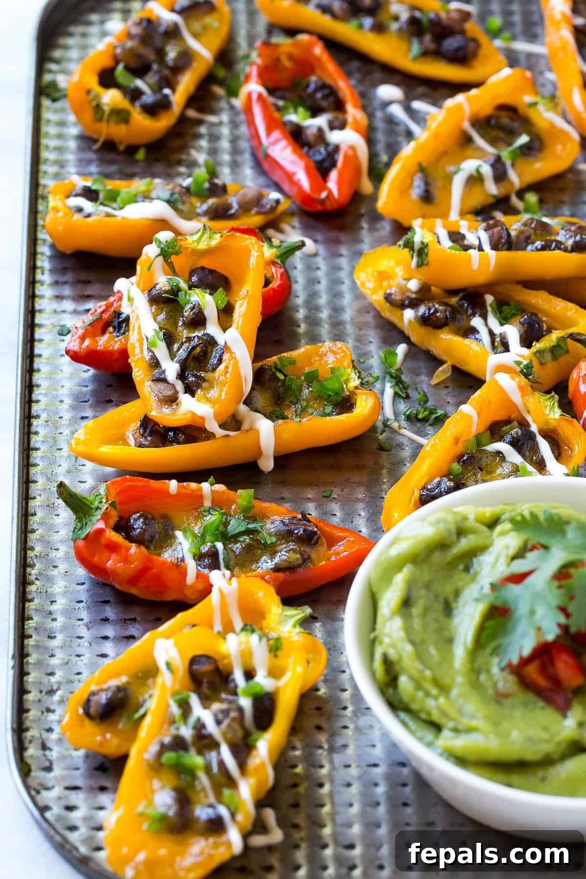 Bell pepper nachos