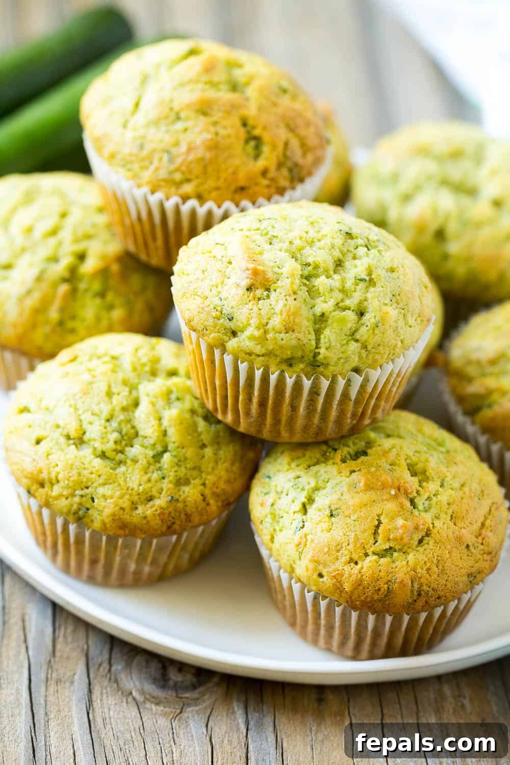 Wholesome Zucchini Muffins 2 Healthy Zucchini Muffins fresh out of the oven