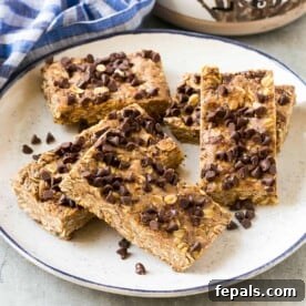 Protein bars on a plate