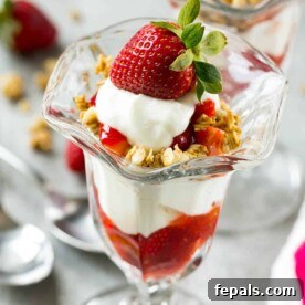 Strawberry Parfait Perfection 8 Strawberry Parfaits in a serving cup
