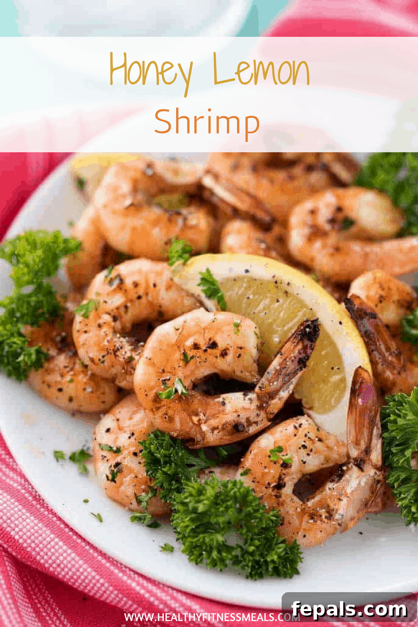 Honey Lemon Shrimp Serving Idea Grilled lemon shrimp recipe served beautifully on a platter with fresh garnishes