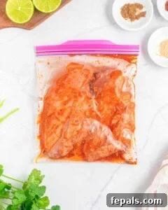 chicken breast in a ziplock bag to get marinated.