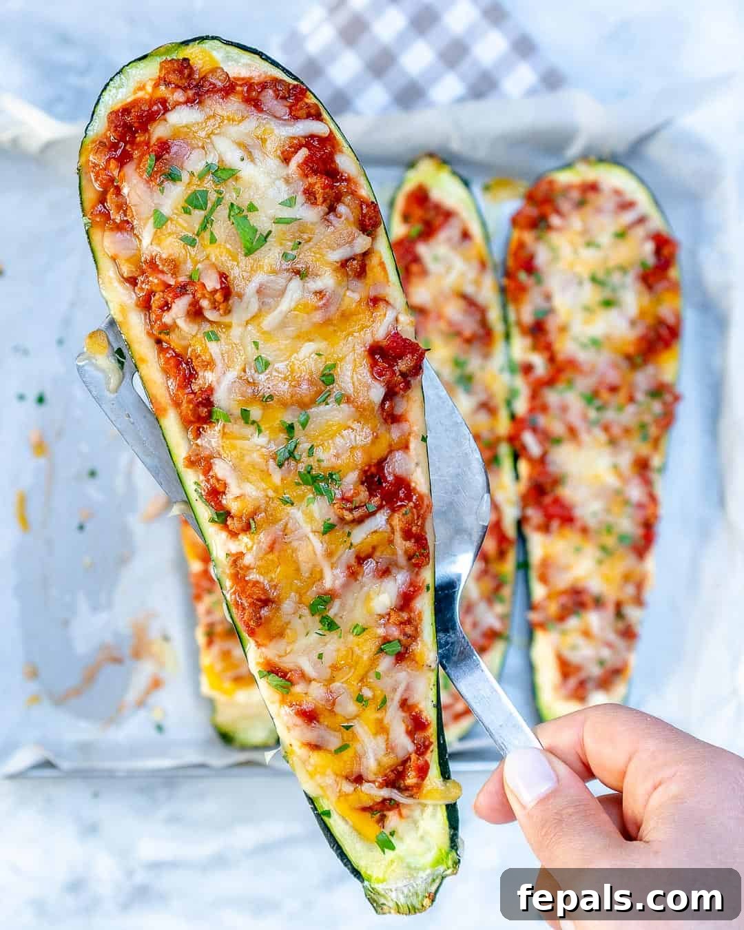 Pasta-Free Zucchini Lasagna Boats 7 Zucchini lasagna recipe