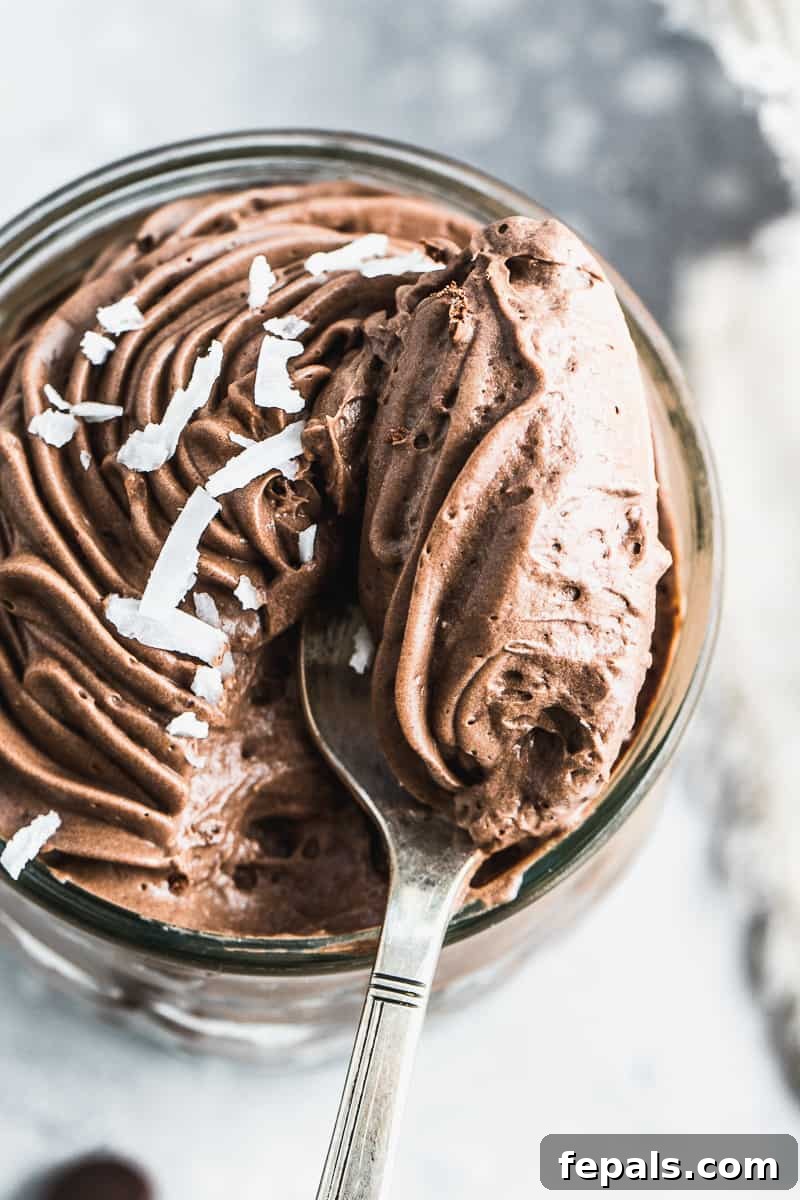 Keto chocolate Cheesecake mousse