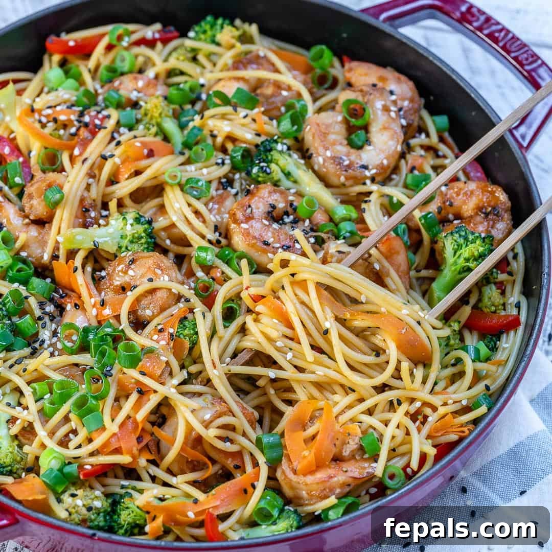 Easy Shrimp Stir Fry Noodles easy shrimp stir fry noodles with fresh ingredients