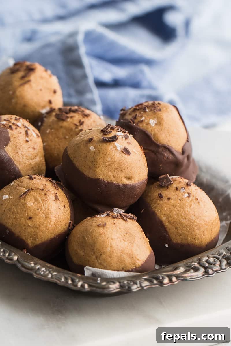 Buckeye Balls on platter