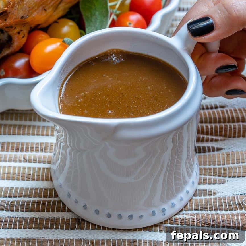 Guilt-Free Turkey Gravy 2 Rich and Smooth Skinny Turkey Gravy Recipe