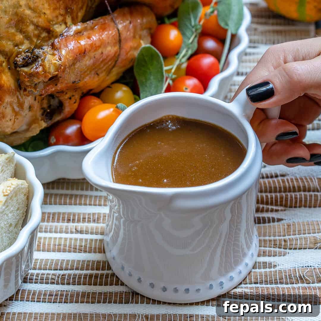 Guilt-Free Turkey Gravy 4 Skinny Turkey Gravy ready to serve