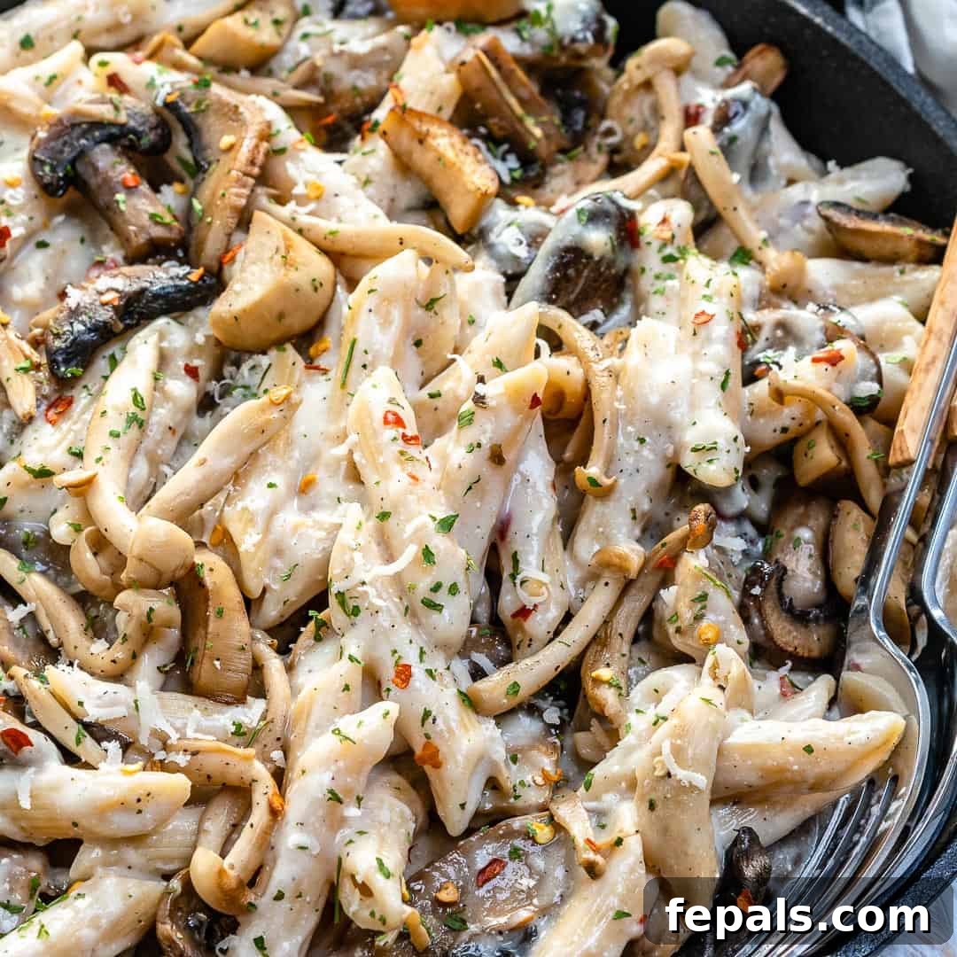 Velvety Wild Mushroom Pasta 9 easy creamy pasta