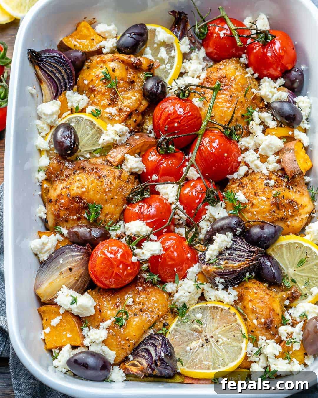 Lemon Herb Greek Chicken Bake 2 easy low carb greek chicken recipe, healthy one-pan meal