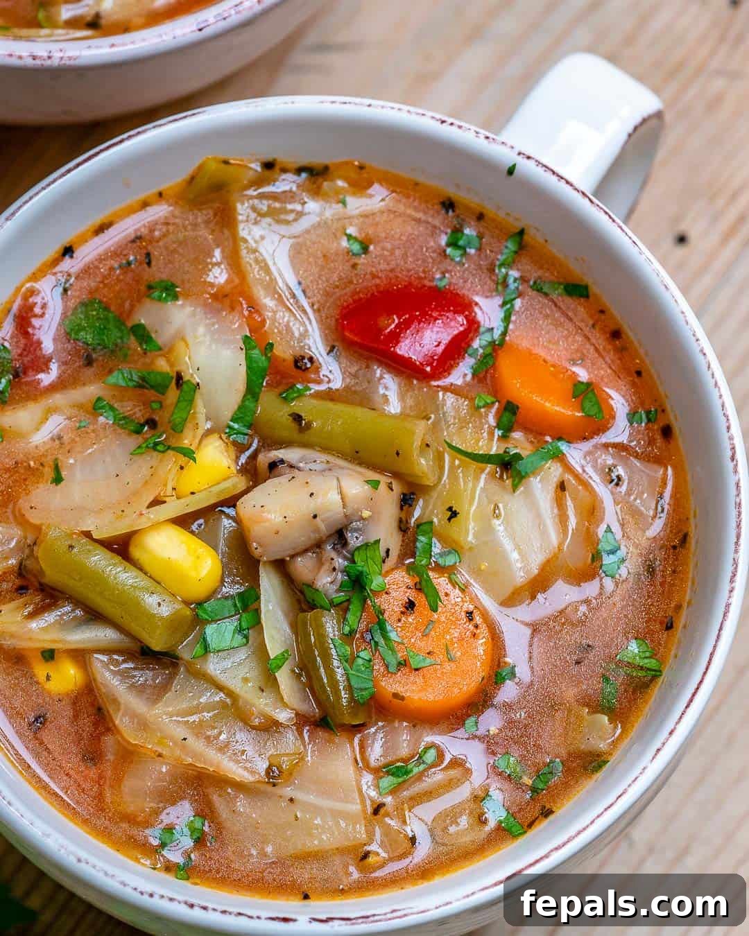 Vibrant Vegan Cabbage Cleanse 2 easy detox cabbage soup with vibrant vegetables