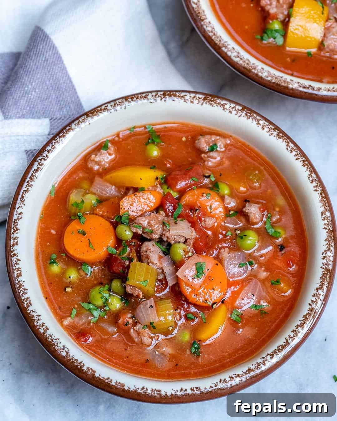 Healthy and comforting hamburger soup recipe
