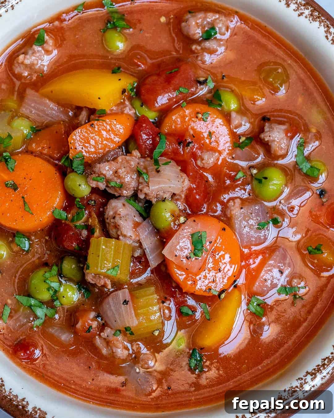 Hearty and healthy vegetable soup recipe for dinner