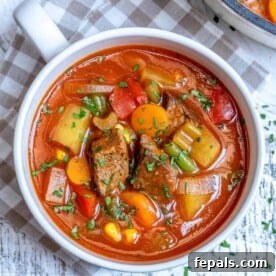veggie and beef soup recipe