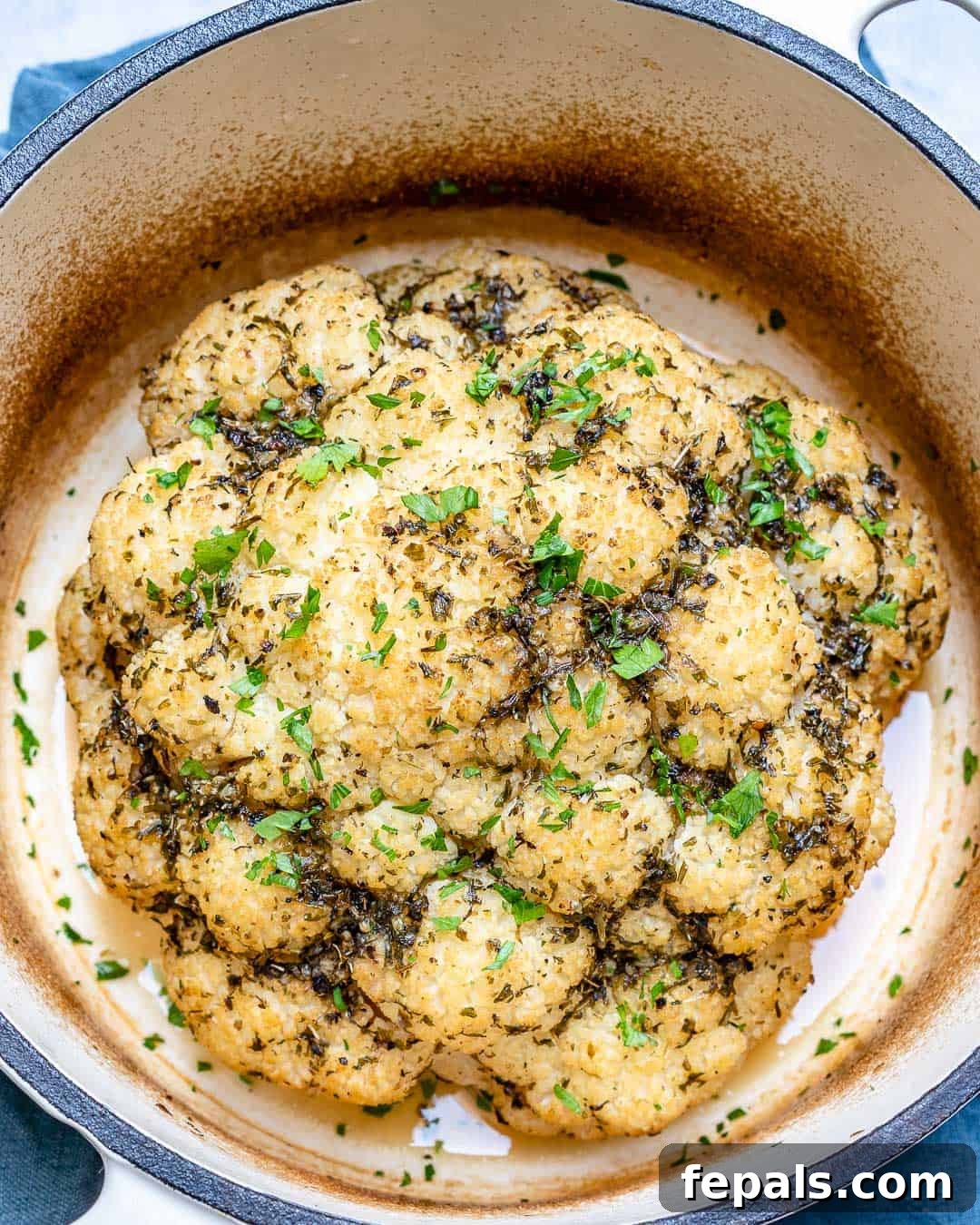Best roasted cauliflower recipe with garlic butter