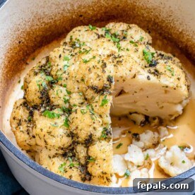 whole roasted cauliflower