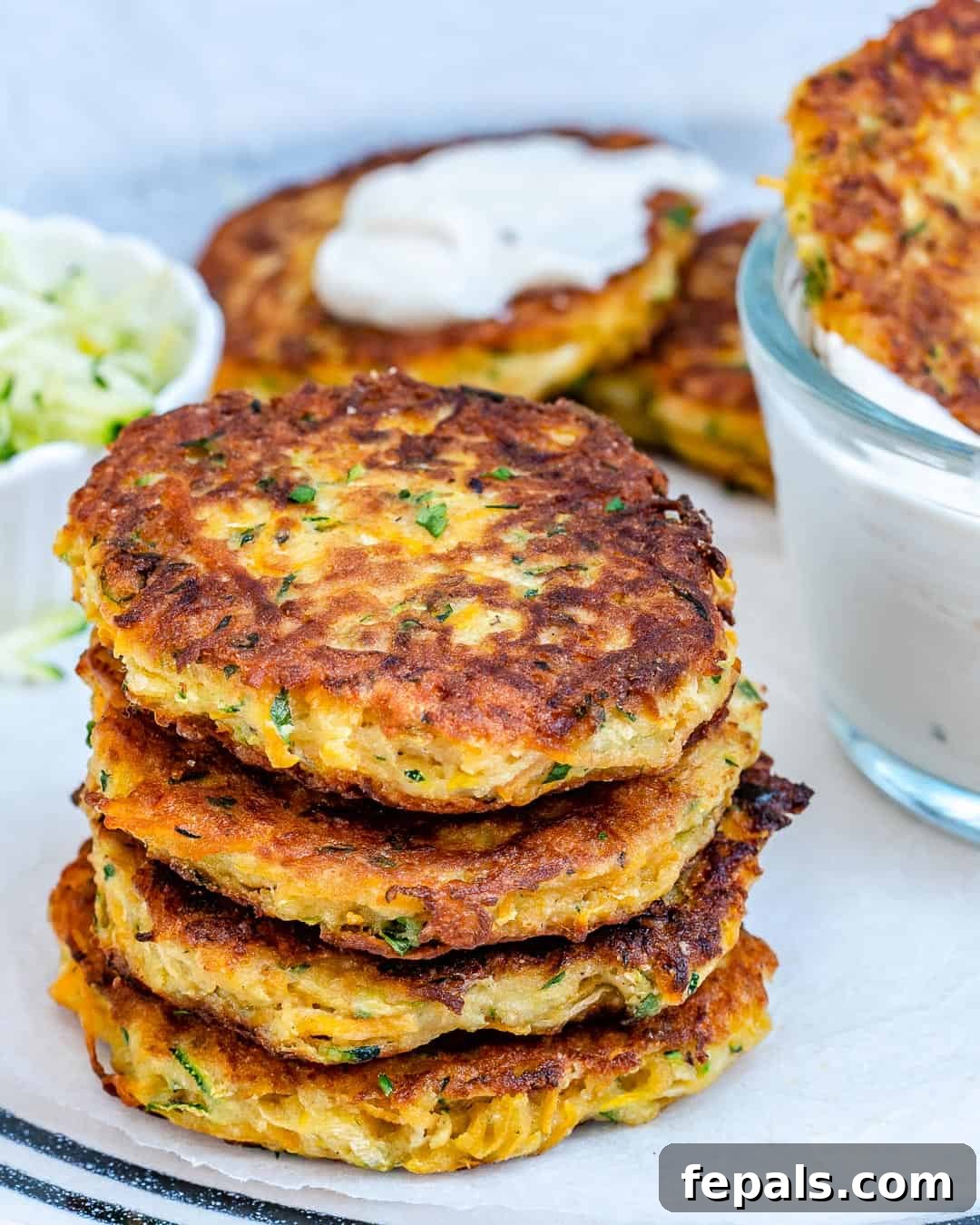 Zucchini fritters ingredients