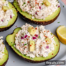 Wholesome Chicken Salad Avocado Boats 11 easy chicken salad recipe