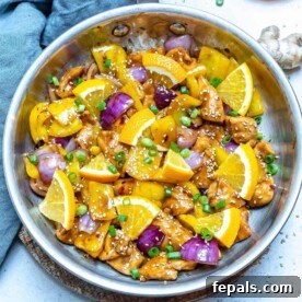 Easy Orange chicken stir fry