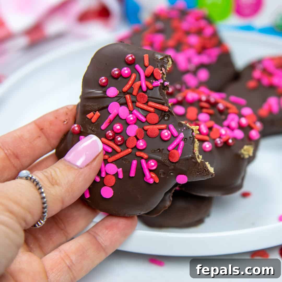 Chocolate Peanut Butter Protein Bites 4 peanut butter protein hearts