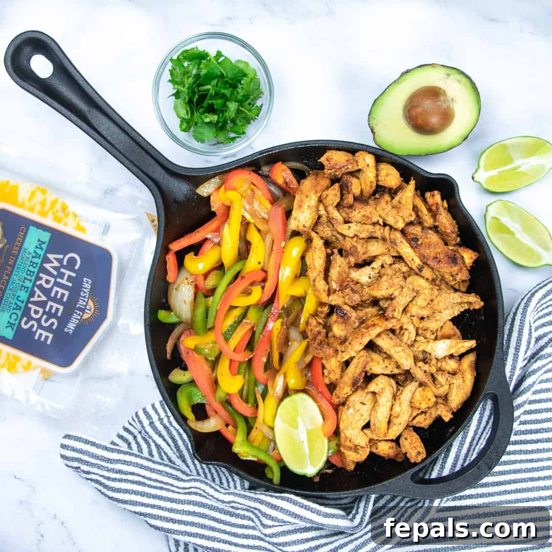 low carb chicken fajitas
