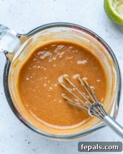 Savory Thai Peanut Sauce 12 If too thick, add water until desired consistency.