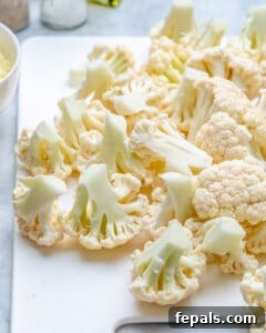 Crispy Cauliflower Pizza Crust 15 Break cauliflower florets into even sized pieces.