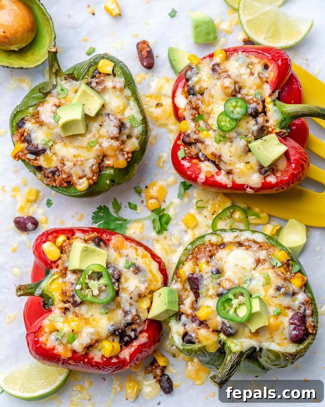easy healthy vegetarian stuffed peppers