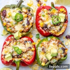 Vegetarian stuffed peppers