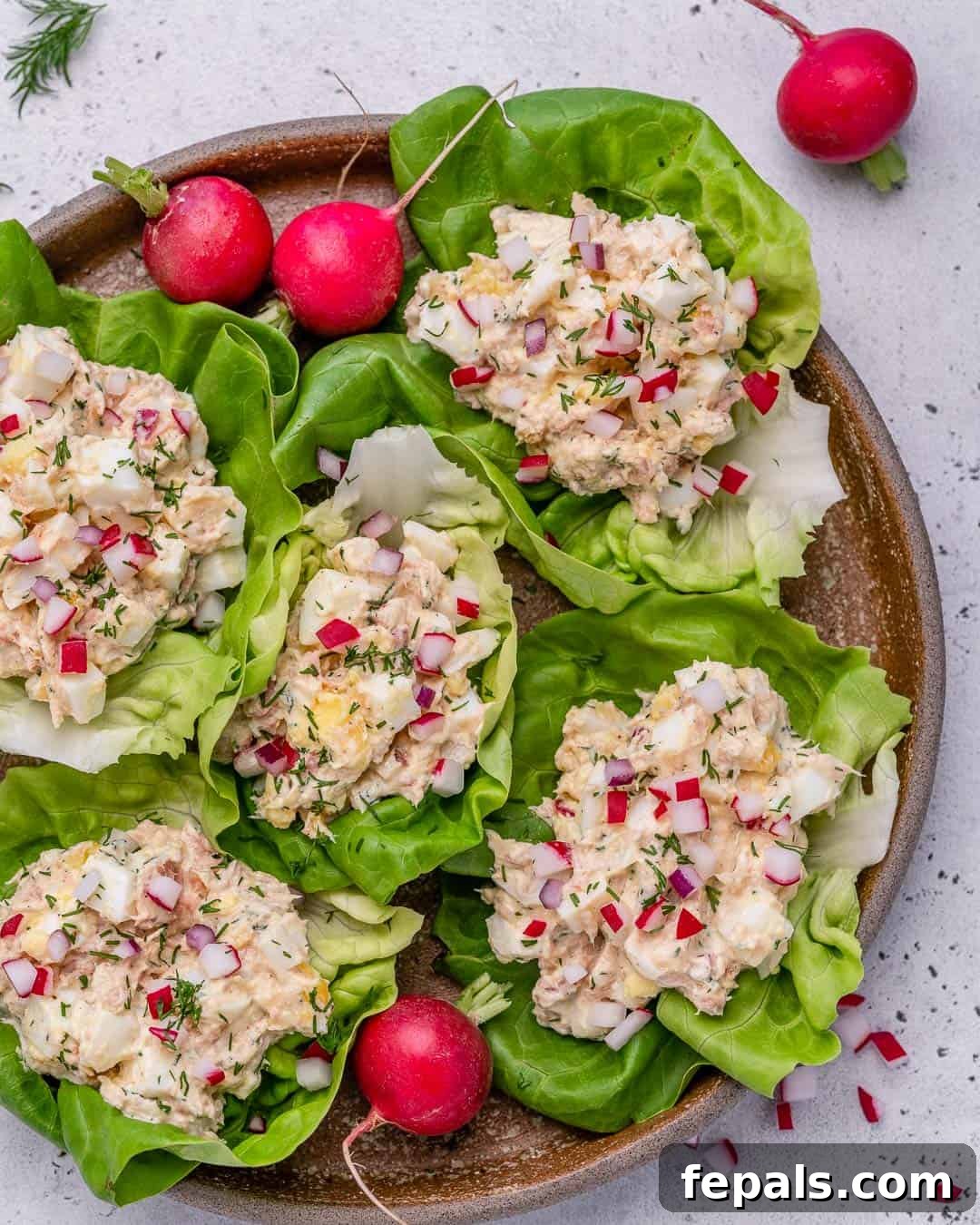 Low Carb Tuna Salad Lettuce Cups 7 tuna salad made without mayo