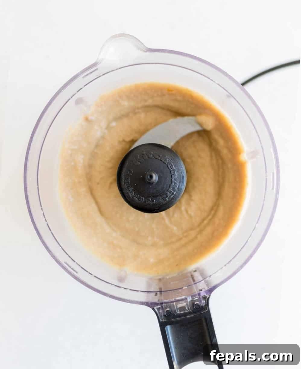 cashew processed in food processor