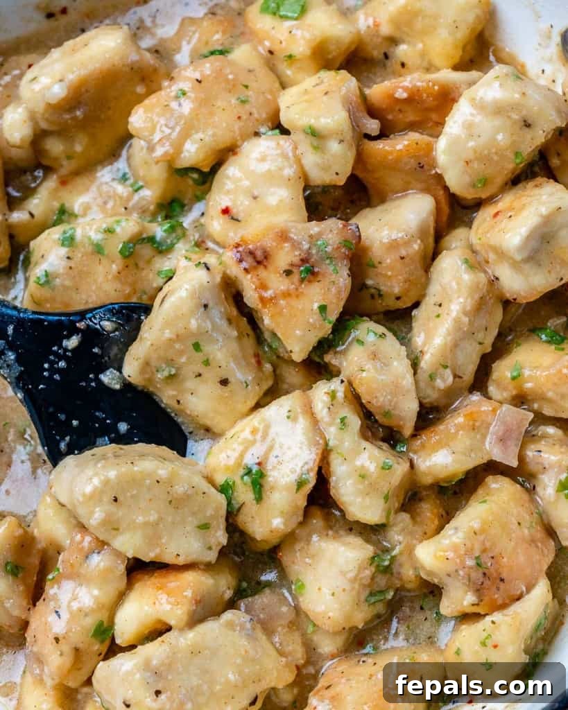 scampi seasoned chicken chunks 