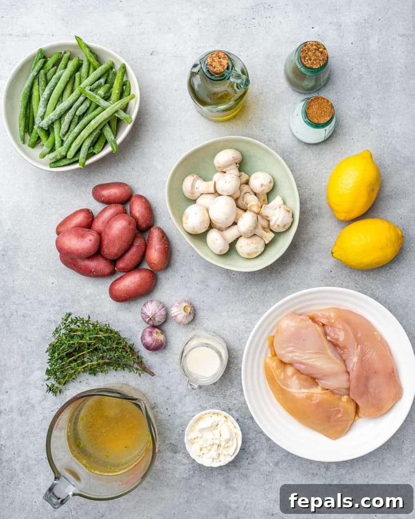 ingredients to make lemon chicken