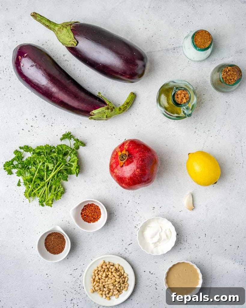 Smoky Eggplant Dip Perfection 4 ingredients to make baba ganoush