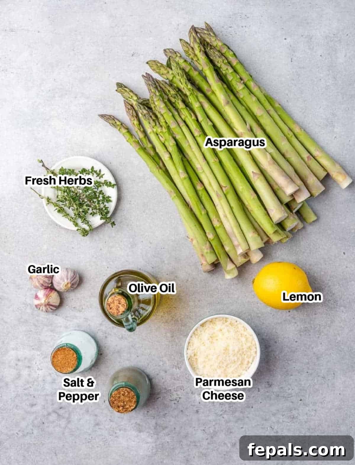 Parmesan Crusted Asparagus 4 ingredients to make parmesan asparagus.