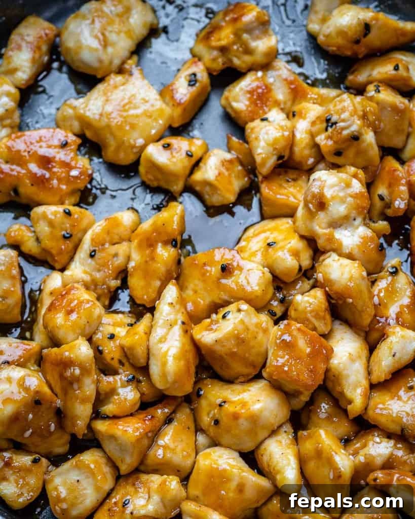 honey garlic chicken bites