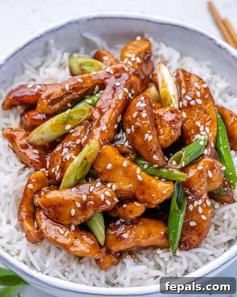 Sticky Garlic Mongolian Chicken 7 close up mongolian chicken stir fry