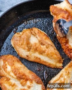 Zesty Mediterranean Skillet Chicken 16 chicken breast cooked in black skillet