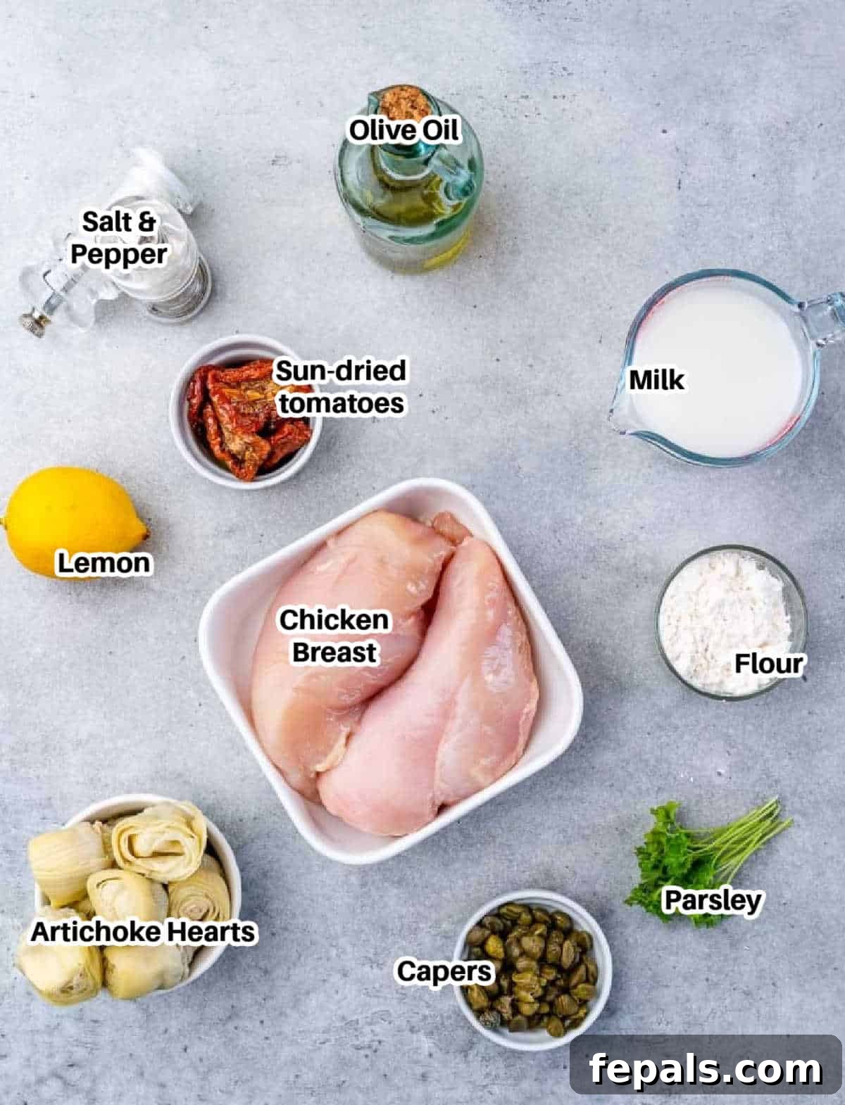 Zesty Mediterranean Skillet Chicken 5 ingredients to make Mediterranean chicken skillet.