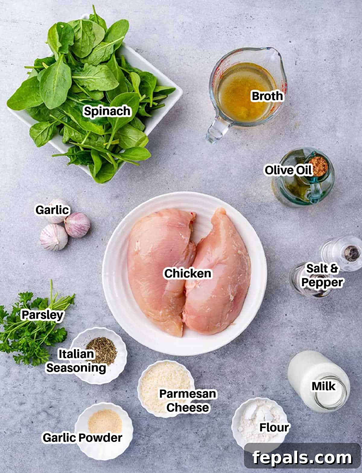 Gourmet Chicken Florentine Made Easy 3 ingredients to make chicken Florentine.