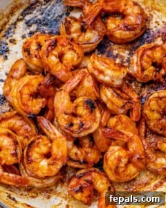 Smoky BBQ Shrimp 15 marinated shrimp cooked in a skillet