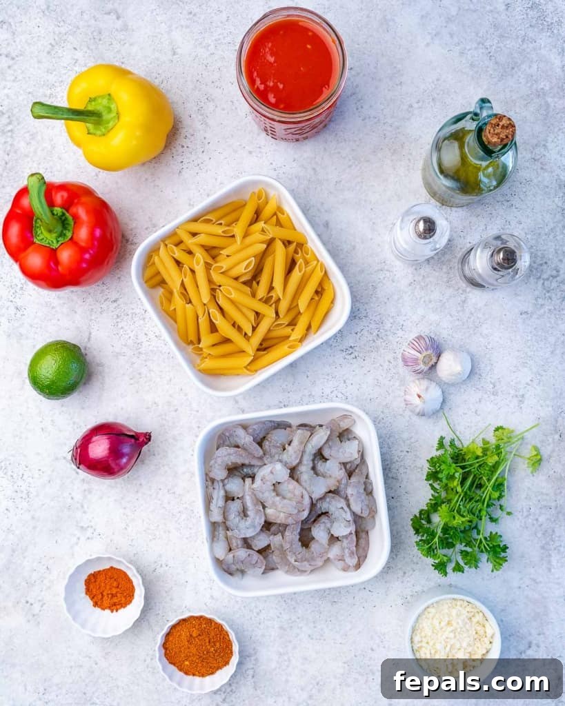 ingredients to make cajun shrimp