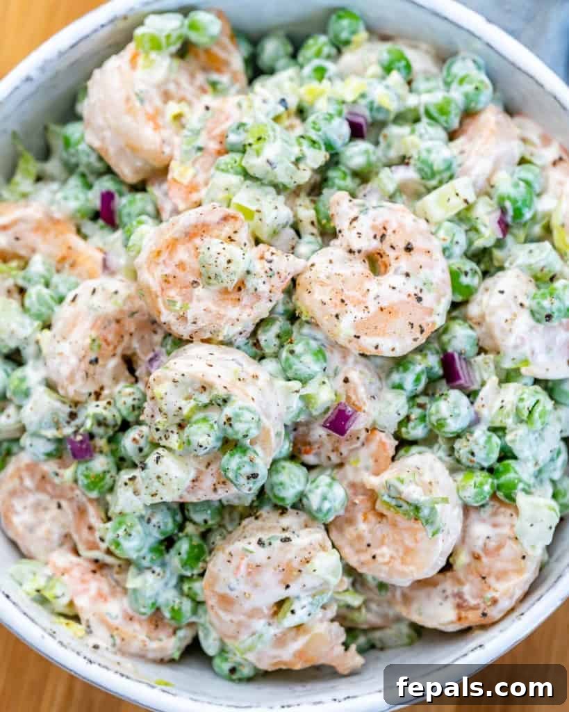 Refreshing Shrimp Salad 10 Close-up of a beautifully plated creamy shrimp salad, ready to be enjoyed.