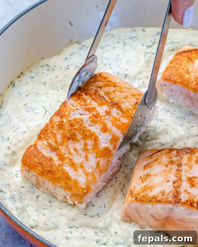 Silky Lemon Cream Salmon 6 salmon filet in lemon sauce