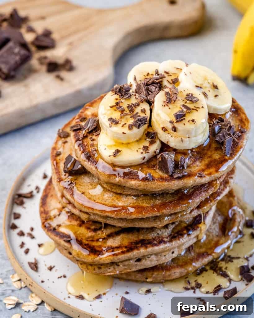 Wholesome Banana Oat Flapjacks 7 top view of banana pancakes